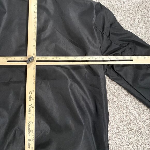 Vogue FS Bomber Jacket Mens 2XL Dark Satin Black Coat Lined Classic Look - Picture 13 of 13